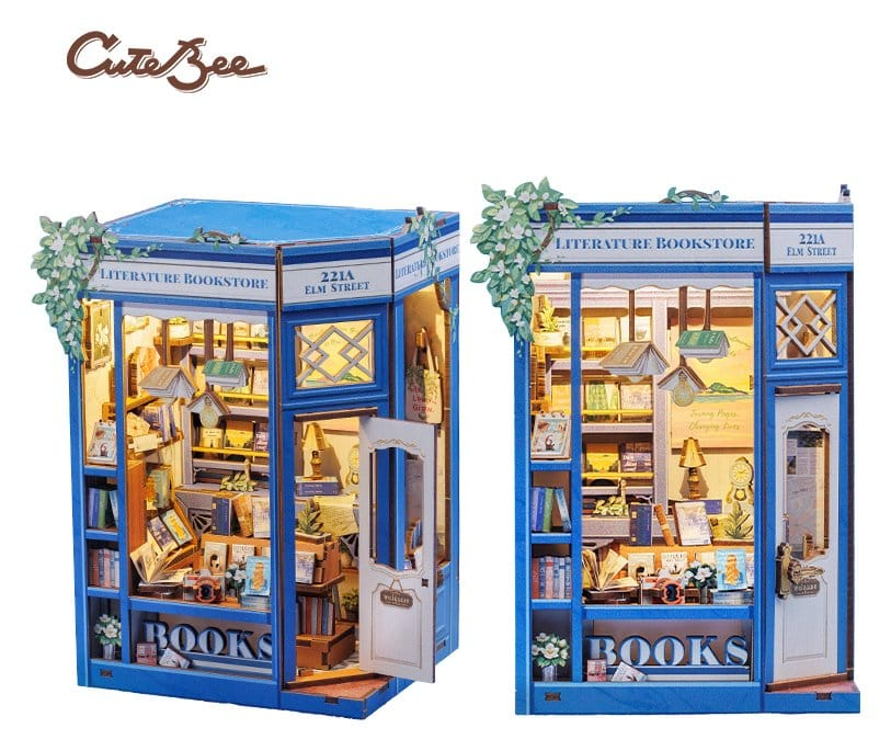 Literature Bookstore - DIY Book Nook Kit cu LED [7]