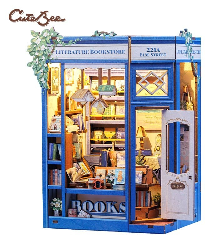 Literature Bookstore - DIY Book Nook Kit cu LED [4]