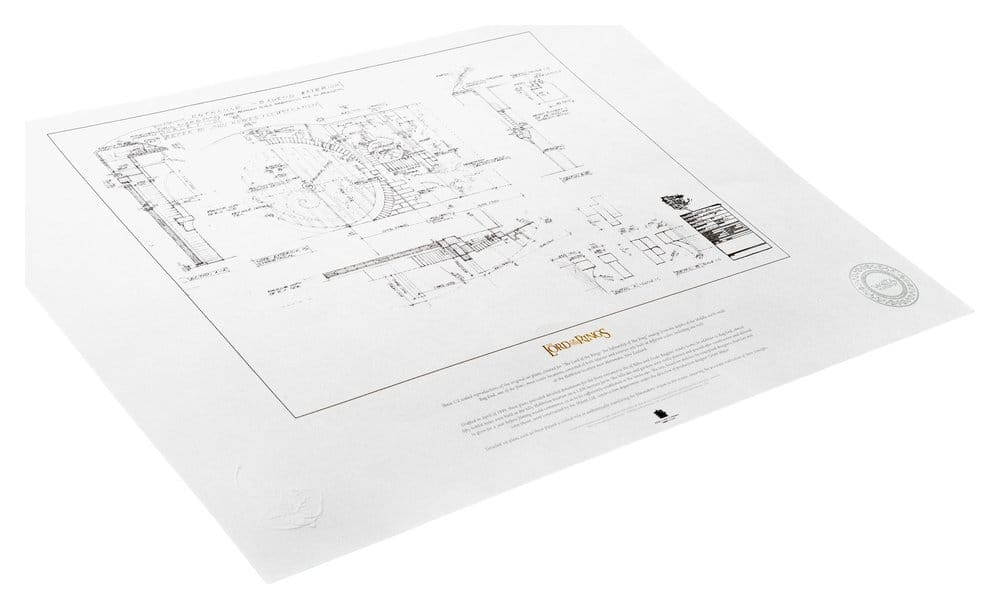 Lord of the Rings Blueprint Art Print The Grey Havens 59 x 42 cm [2]