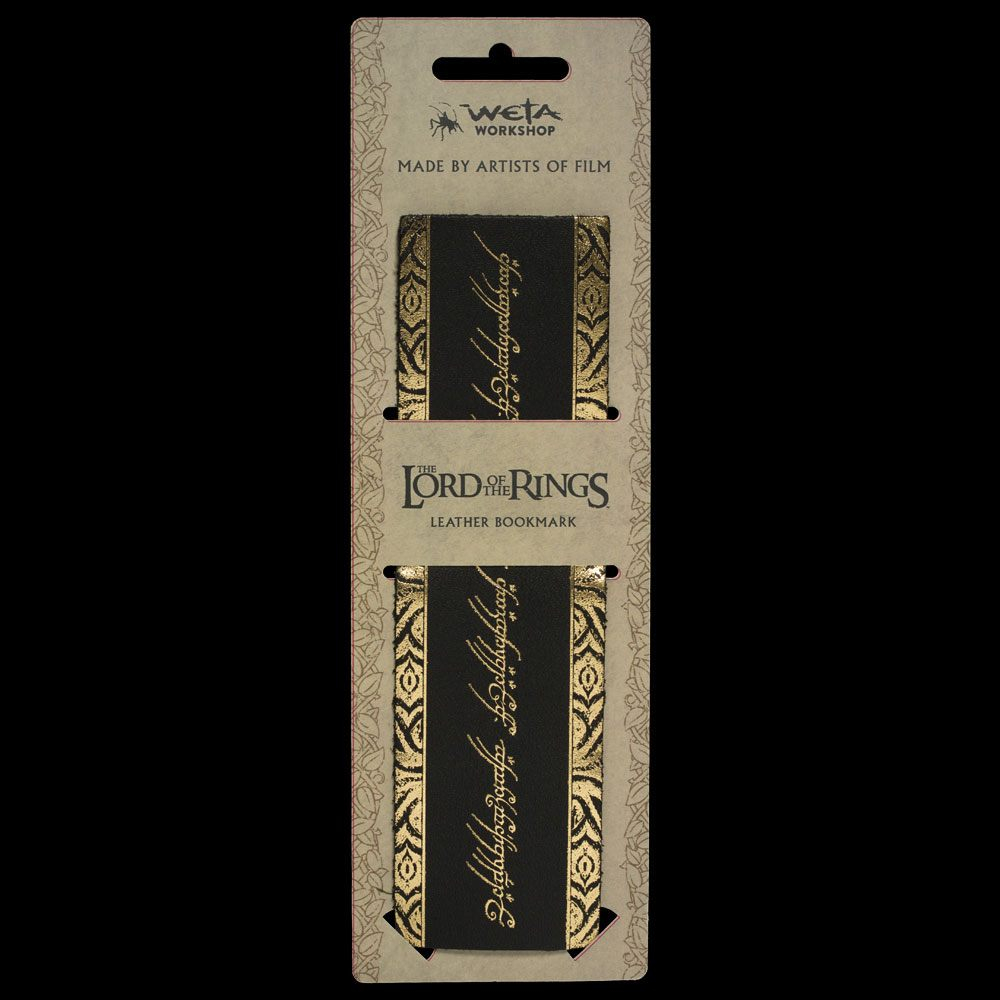 Lord of the Rings Leather Bookmark The One Ring Inscription [2]