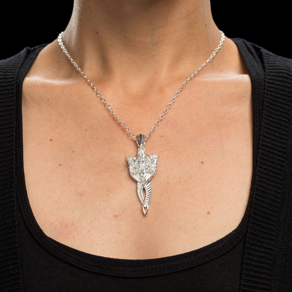 Lord of the Rings Replica 1/1 Pendant & Chain Evenstar (Sterling Silver) [2]