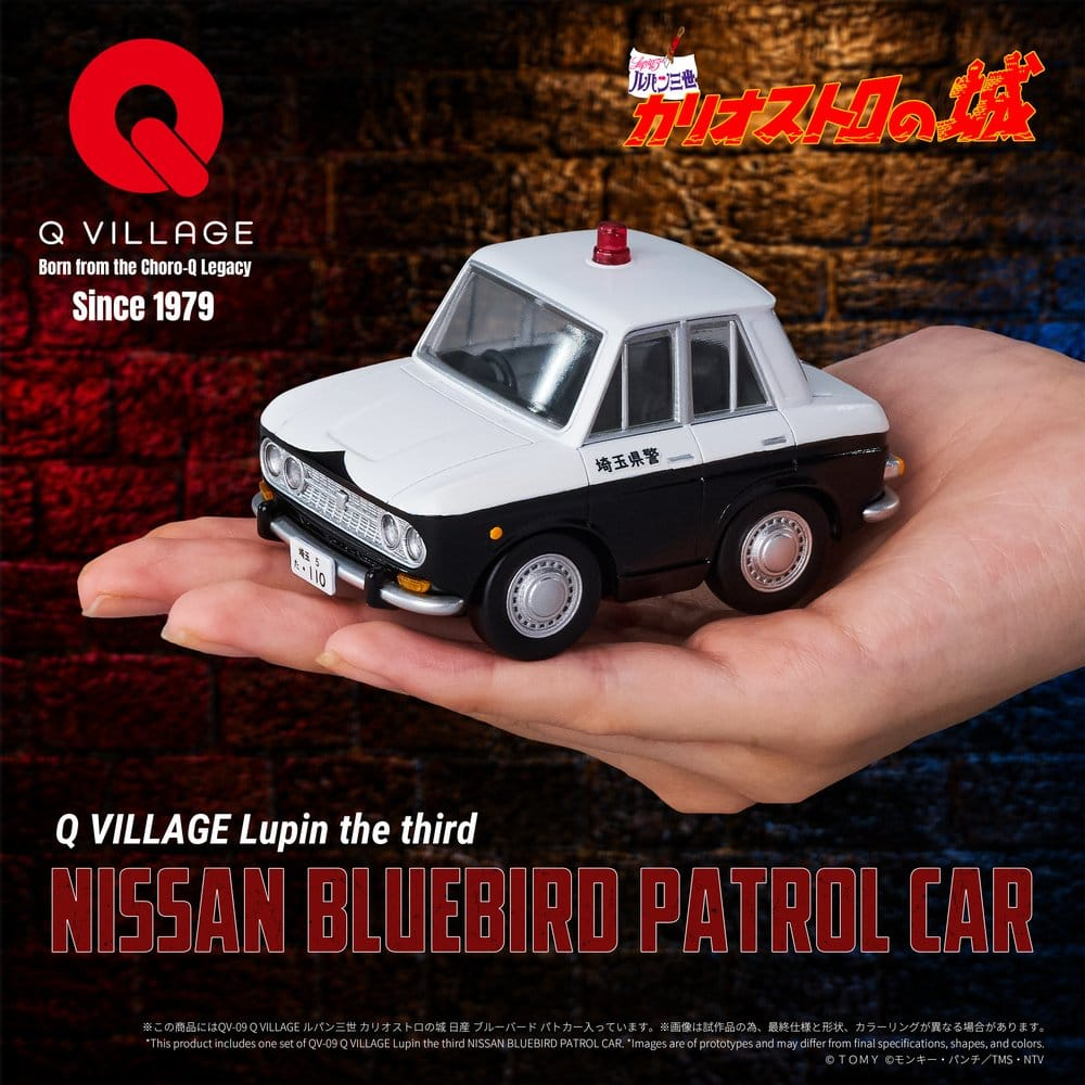 Lupin the Third: The Castle of Cagliostro Q Village PVC Figure Bluebird Patrol Car 9 cm [2]