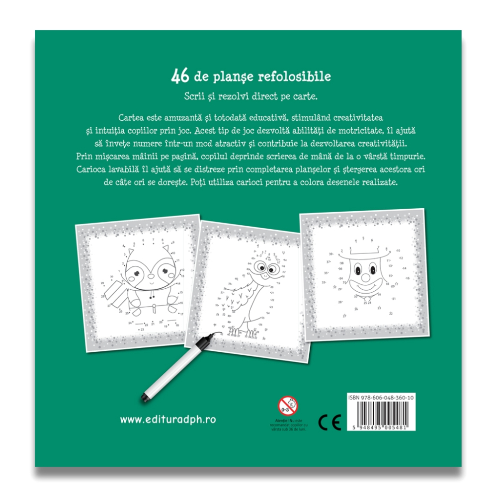 Ma joc si invat Numerele – 46 planse refolosibile + carioca 4+ [2]