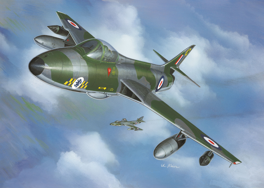 Macheta Hawker Hunter FGA.9 – Avion de lupta britanic 1:72 [2]