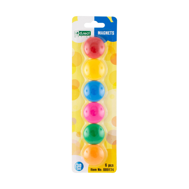 Magneti tabla magnetica D.Rect 30 mm set 6 bucati buline colorate [1]