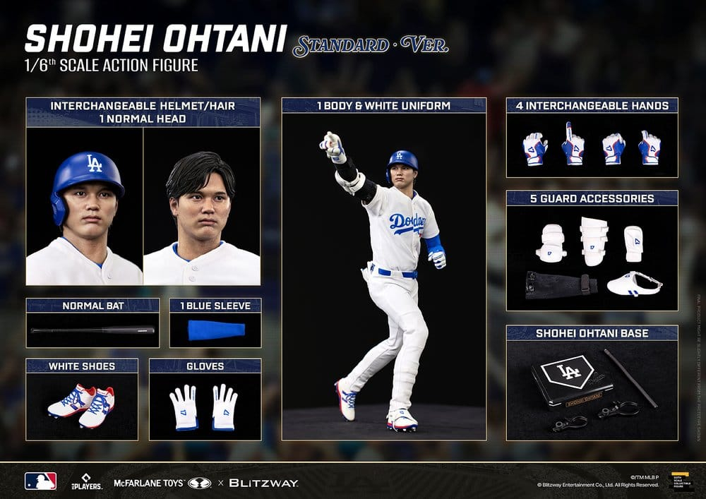 Major League Baseball Premium UMS Action Figure 1/6 Ohtani Shohei (Standard Ver.) 35 cm [18]