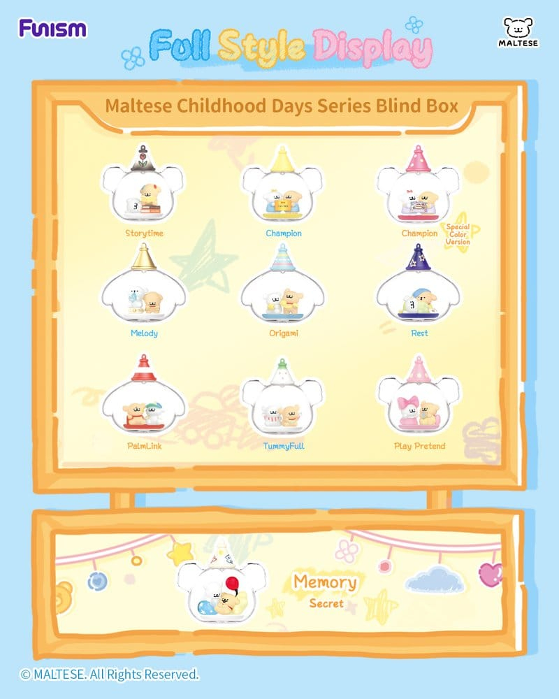Maltese Childhood Days Series Mini Figure Blind Box Display (8) [17]