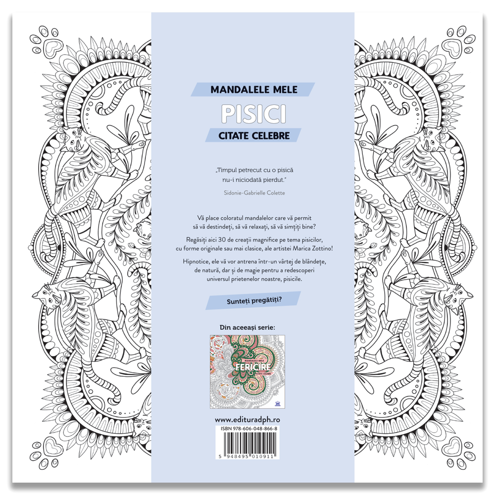 Mandalele mele: Pisici – Carte de colorat pentru relaxare 12+ [2]