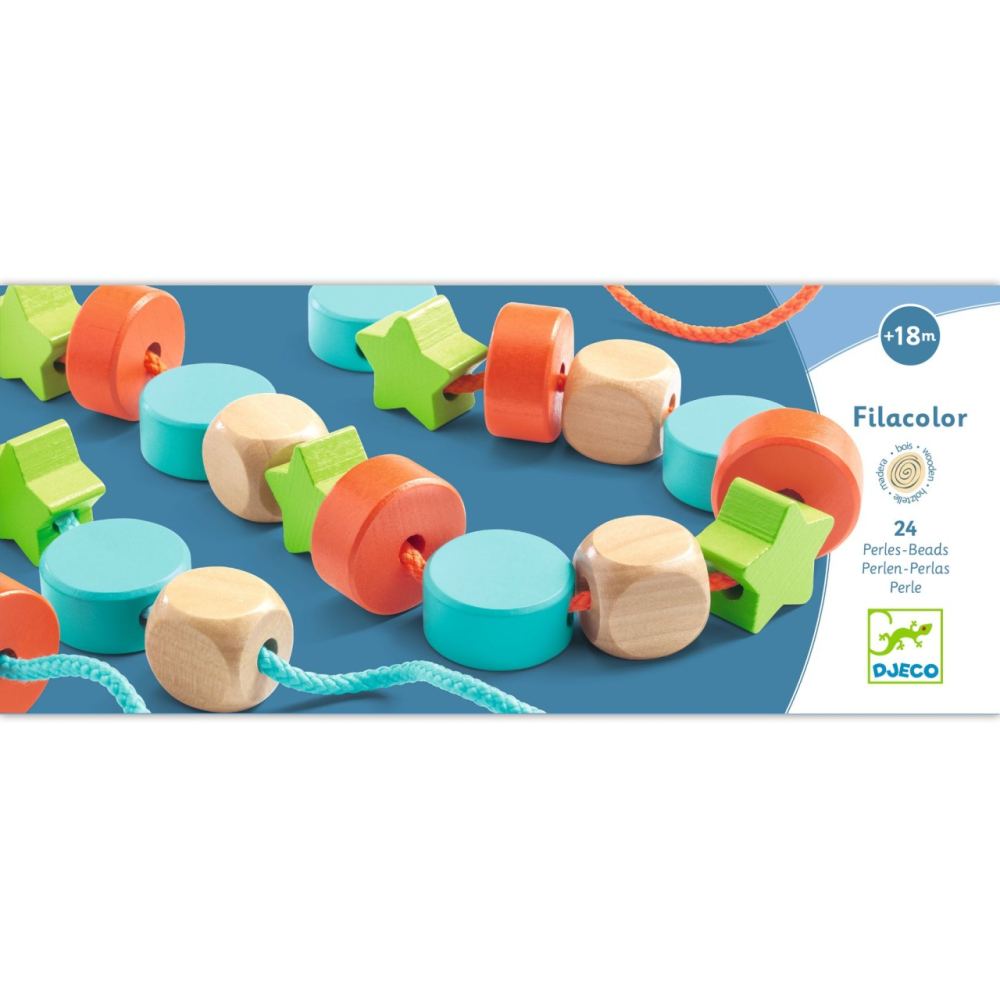 Margele de insirat din lemn, Djeco [4]