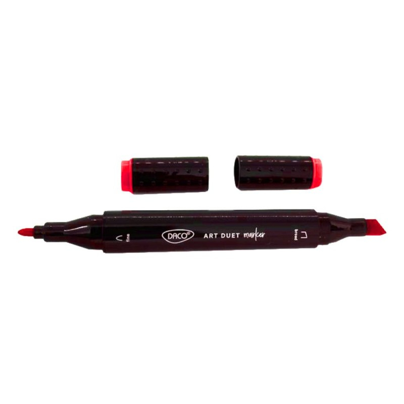 Marker grafic DACO MK600R rosu – pe baza de alcool, varf dublu [1]
