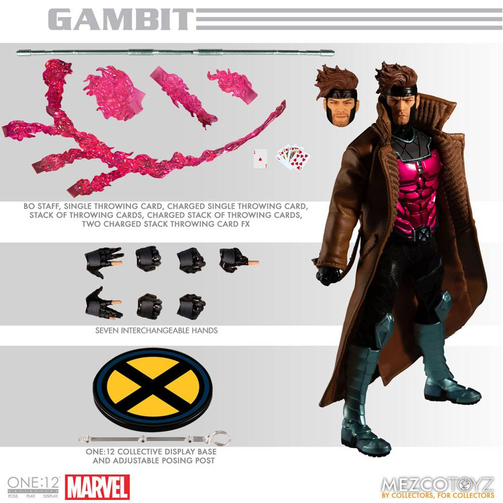 Marvel Action Figure 1/12 Gambit 17 cm [3]