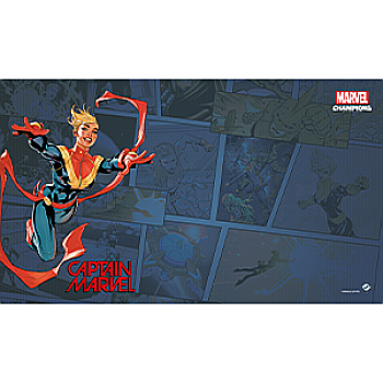 Marvel Champions: Captain Marvel Game Mat [1]