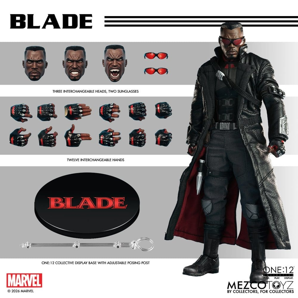 Marvel Comics One:12 Collective Action Figure 1/12 Blade 17 cm [7]