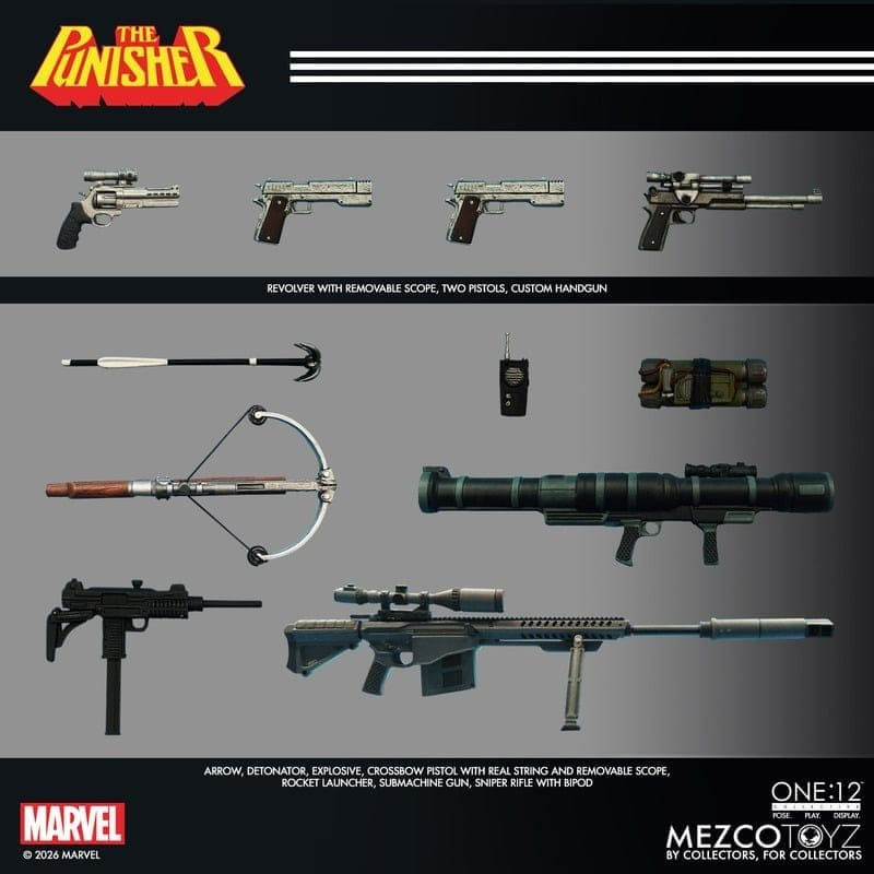 Marvel Comics One:12 Collective Action Figure 1/12 Punisher 17 cm [3]