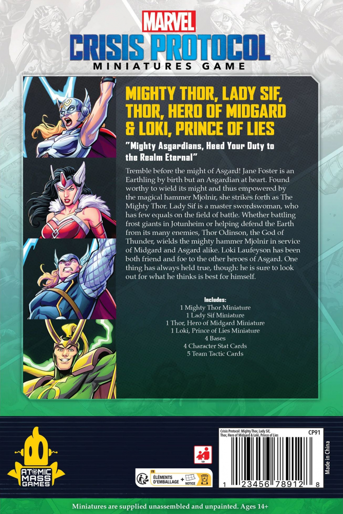 Marvel: Crisis Protocol – Mighty Thor, Lady Sif, Thor, Hero of Midgard & Loki, Prince of Lies [2]