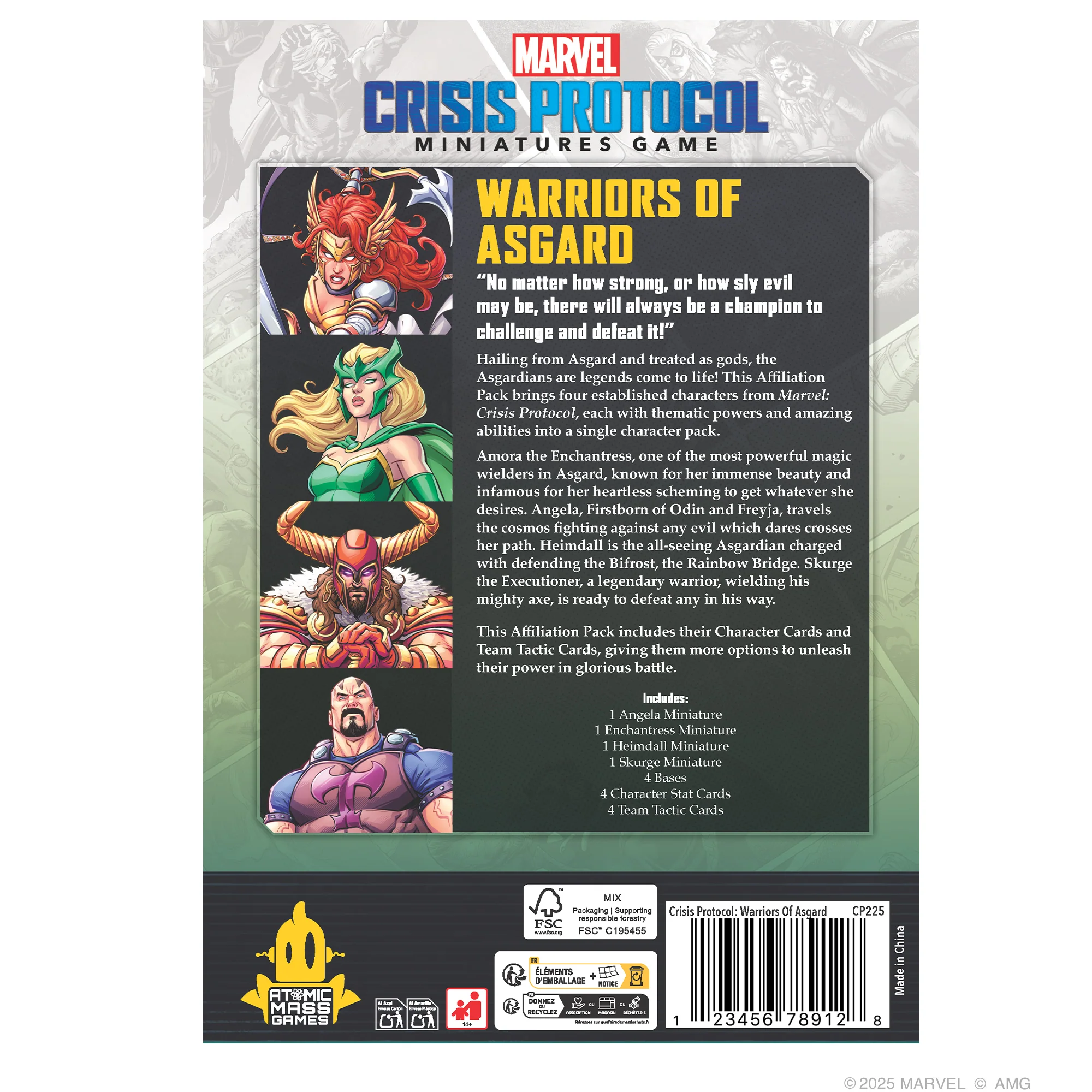 Marvel Crisis Protocol Warriors of Asgard Affiliation Pack [2]