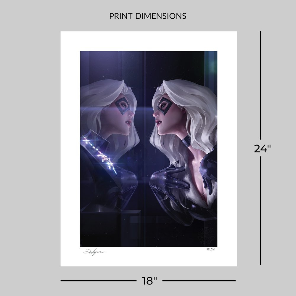 Marvel Fine Art Print Black Cat 46 x 61 cm - unframed [5]