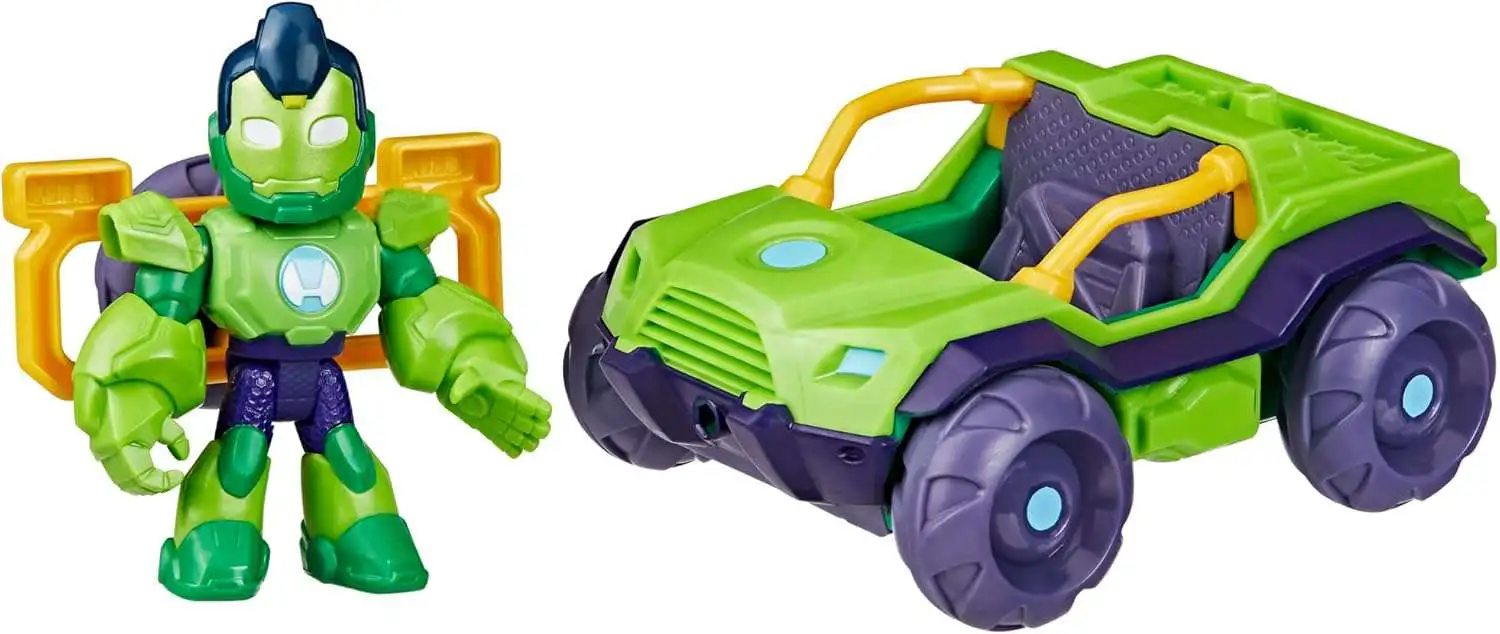Marvel Iron Hulk Iron Racer - Set Masina si Figurina [2]