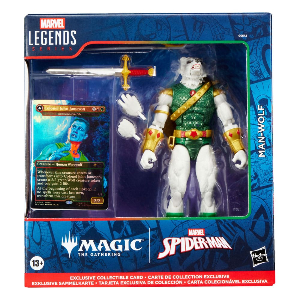 Marvel Legends Man-Wolf + Magic Foil Card 15 cm [1]
