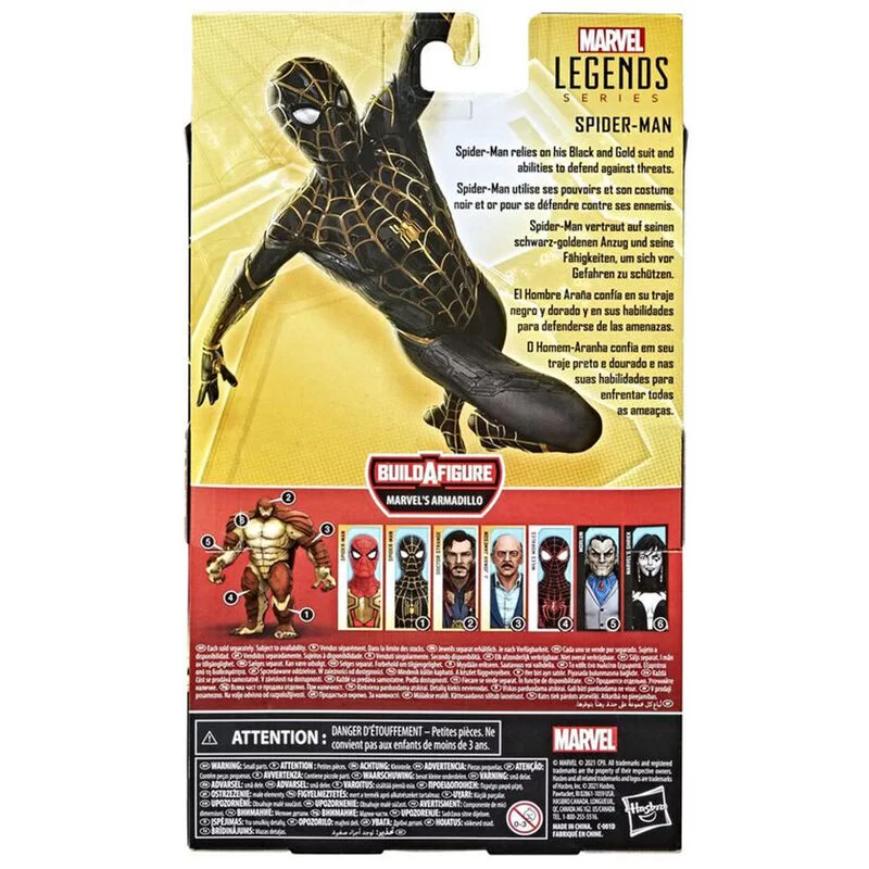 Marvel Legends Spider-Man Black & Gold Suit – Figurina 15 cm [2]