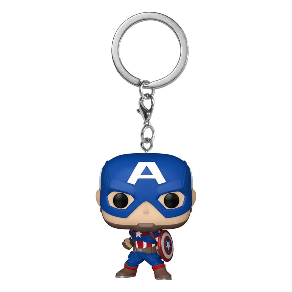 Marvel POP! Vinyl Keychains 4 cm New Classics - Captain America Display (12) [2]