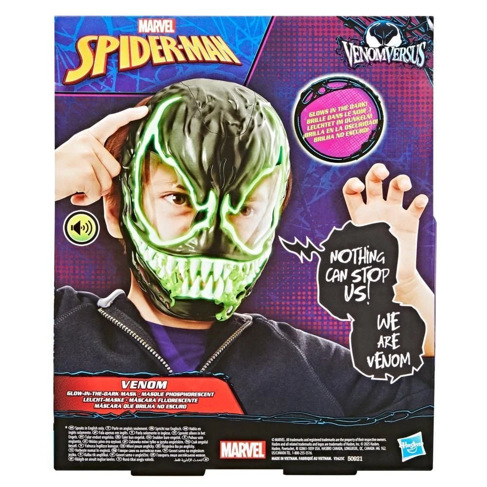 Marvel Spider-Man Venom Glow in the Dark - Masca Interactiva [6]