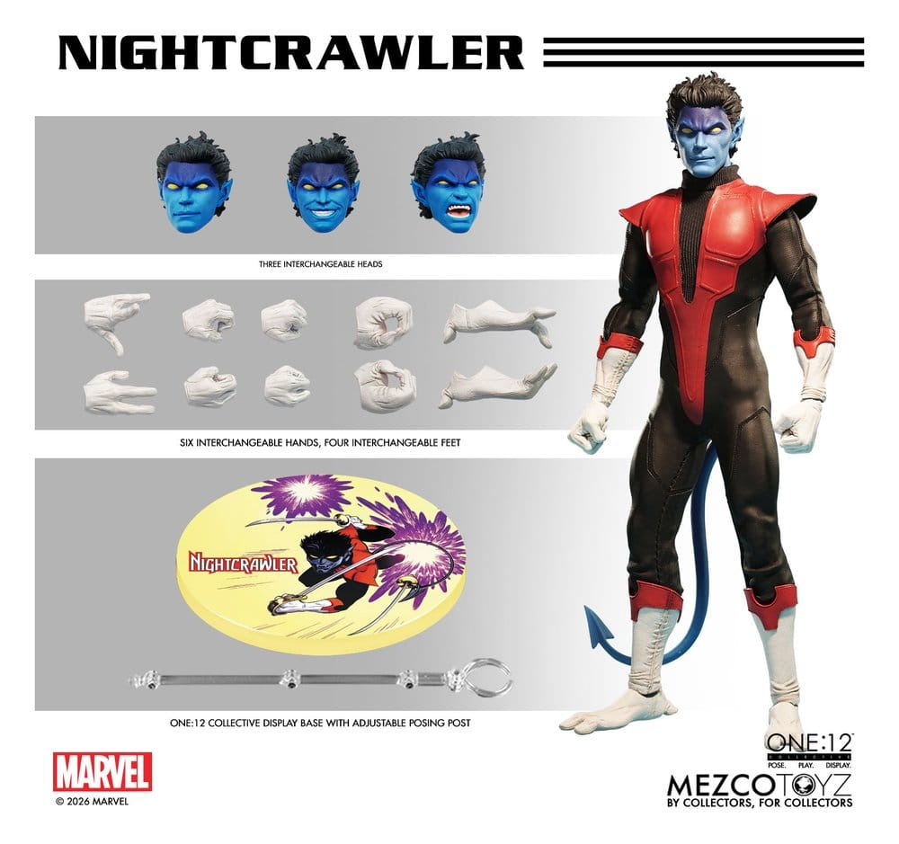 Marvel X-Men One:12 Collective Action Figure 1/12 Nightcrawler 16 cm [12]