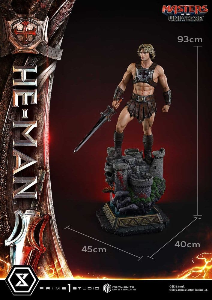 Masters of the Universe (2026 Film) Real Elite Masterline Series Statue 1/3 He-Man Deluxe Version 117 cm [15]