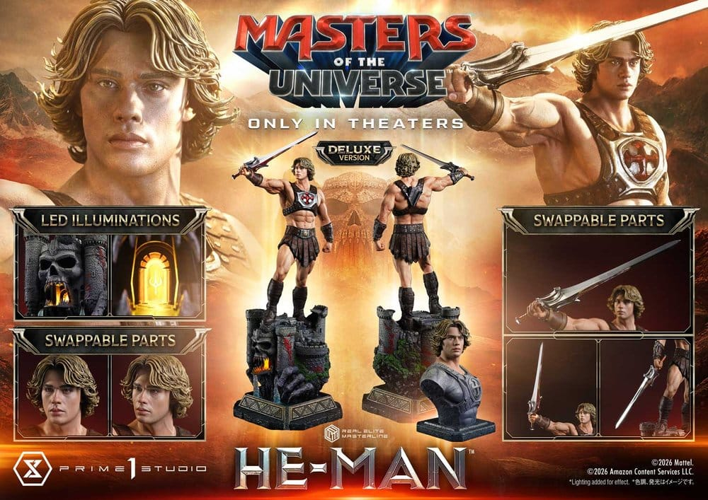Masters of the Universe (2026 Film) Real Elite Masterline Series Statue 1/3 He-Man Deluxe Version 117 cm [8]