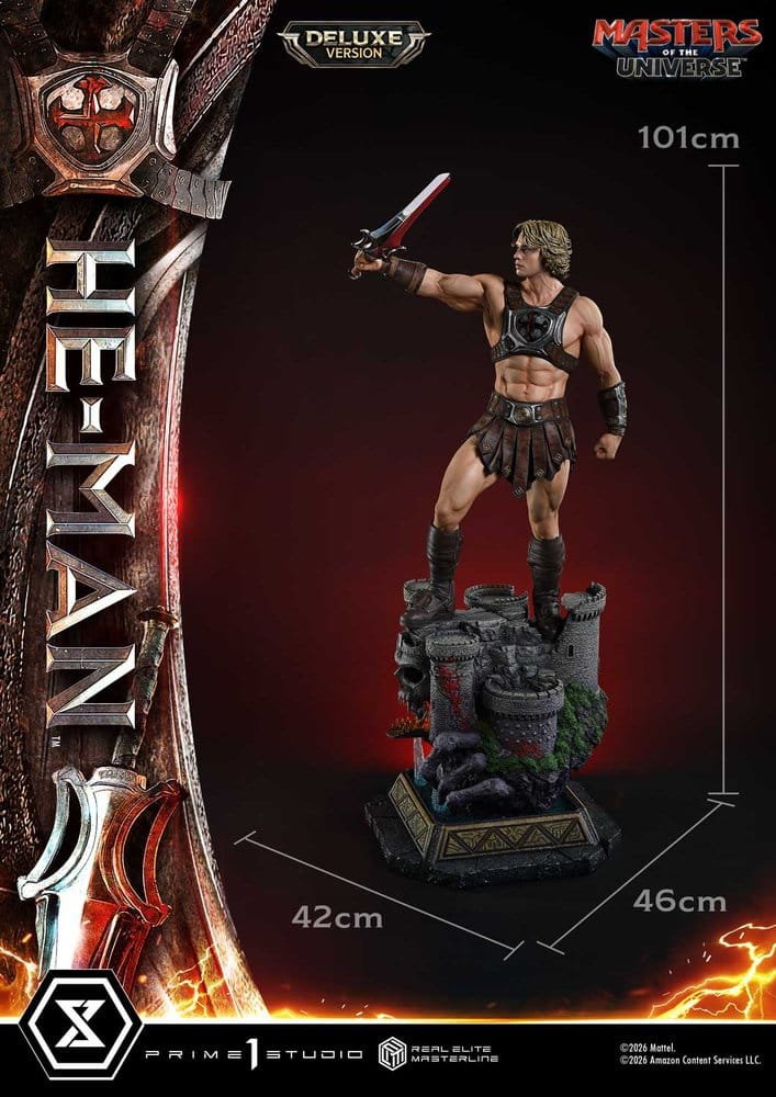 Masters of the Universe (2026 Film) Real Elite Masterline Series Statue 1/3 He-Man Deluxe Version 117 cm [13]
