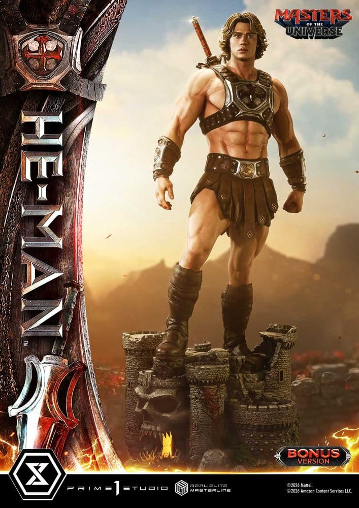Masters of the Universe (2026 Film) Real Elite Masterline Series Statue 1/3 He-Man DX Bonus Version 117 cm [4]