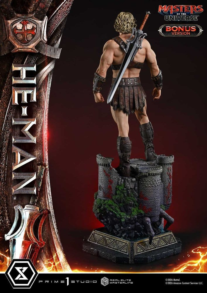 Masters of the Universe (2026 Film) Real Elite Masterline Series Statue 1/3 He-Man DX Bonus Version 117 cm [7]