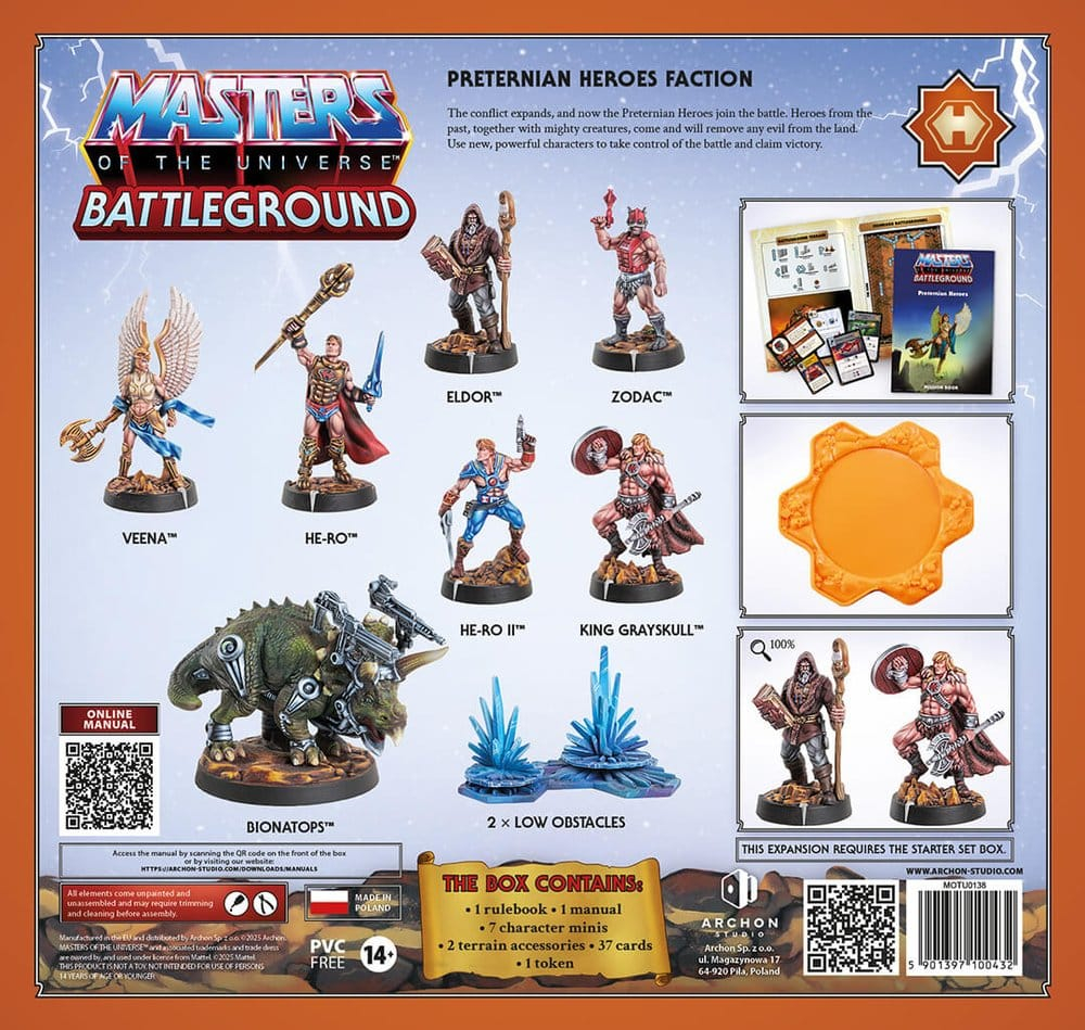Masters of the Universe: Battleground Miniatures Game Wave 10: Preternian Heroes Faction *Italian Version* [5]