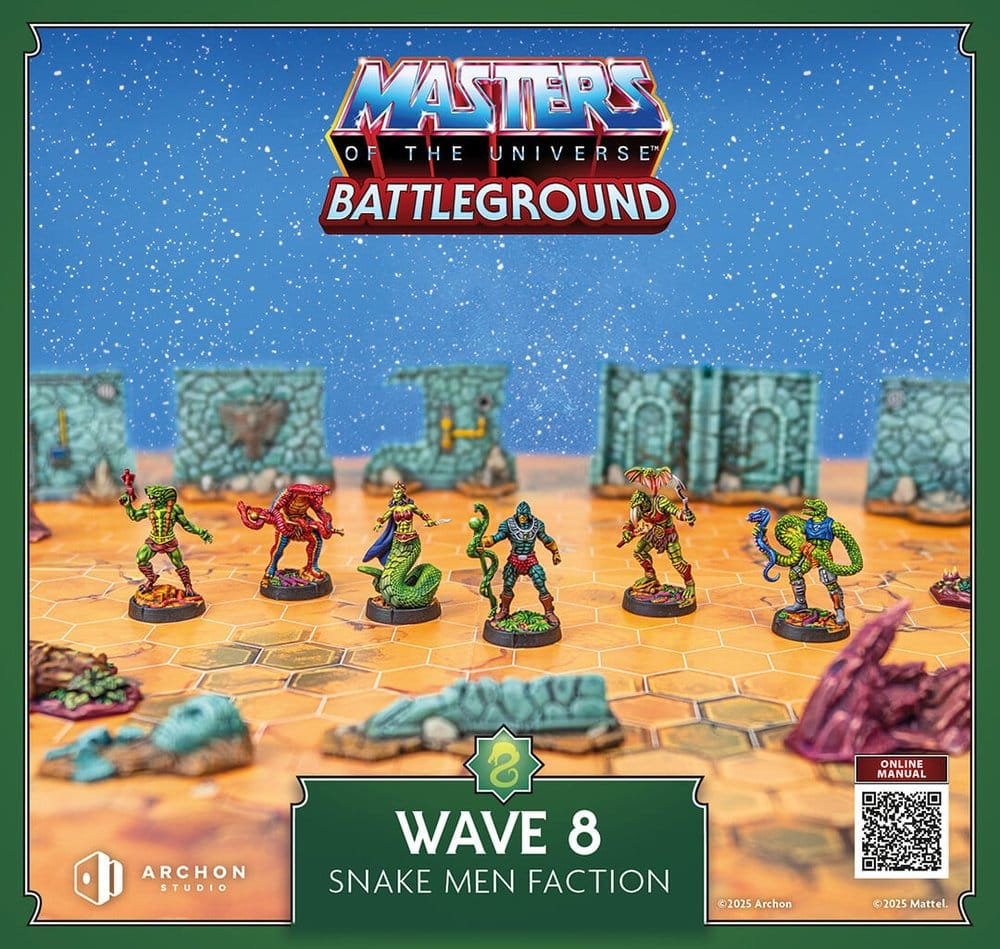 Masters of the Universe: Battleground Miniatures Game Wave 8: Snake Men Faction *Spanish Version* [5]