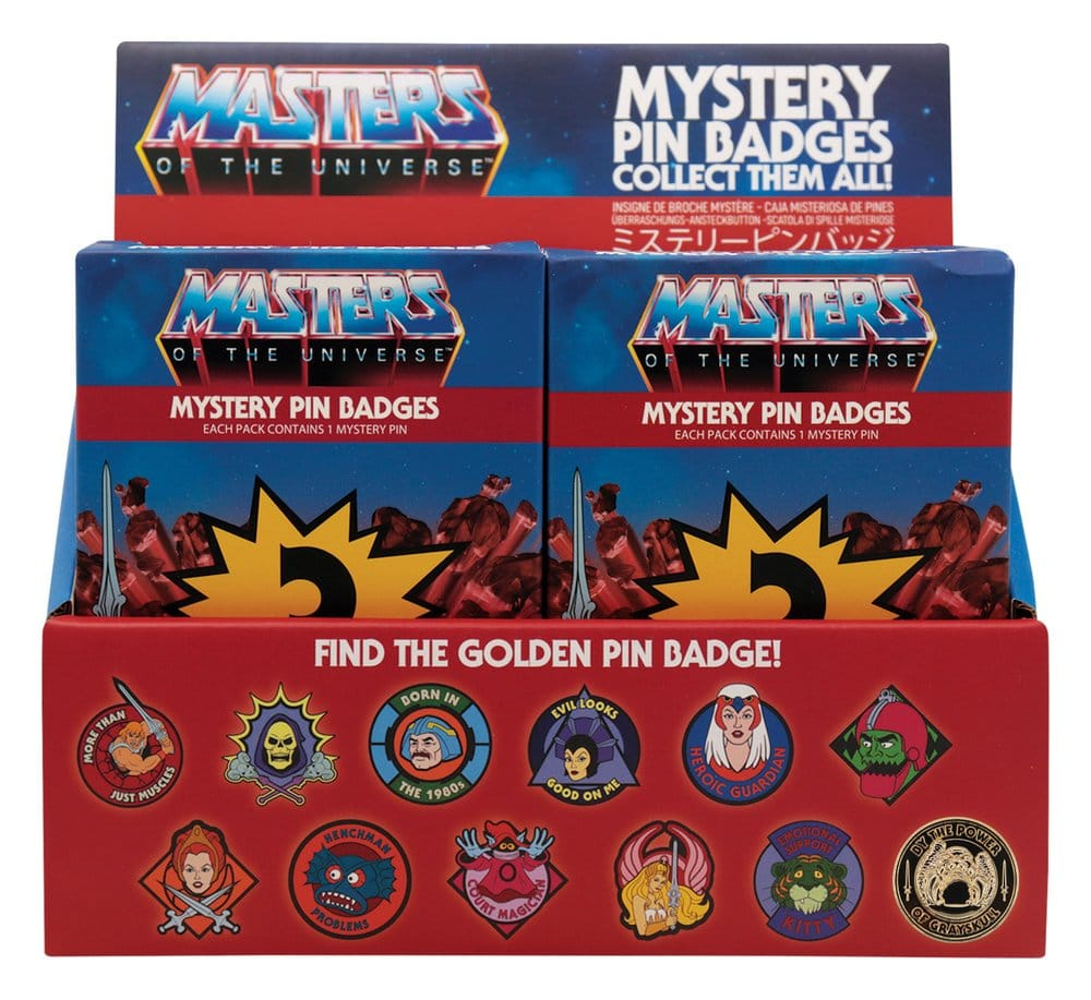Masters of the Universe Mystery Pin Badges Blind Box Display (12) [2]