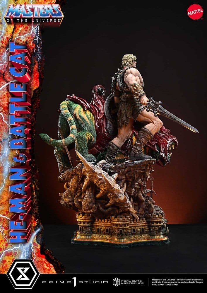 Masters of the Universe Real Elite Masterline Series Statue 1/4 He-Man & Battle Cat Ultimate Bonus Version 86 cm [23]