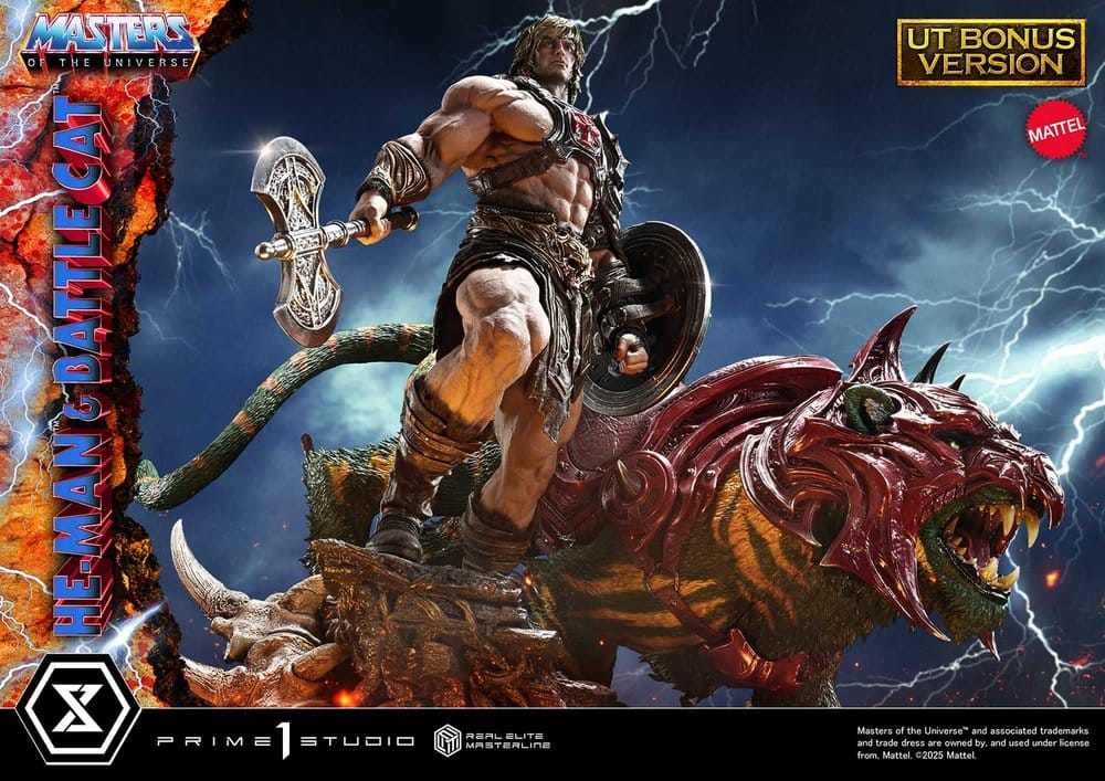 Masters of the Universe Real Elite Masterline Series Statue 1/4 He-Man & Battle Cat Ultimate Bonus Version 86 cm [3]
