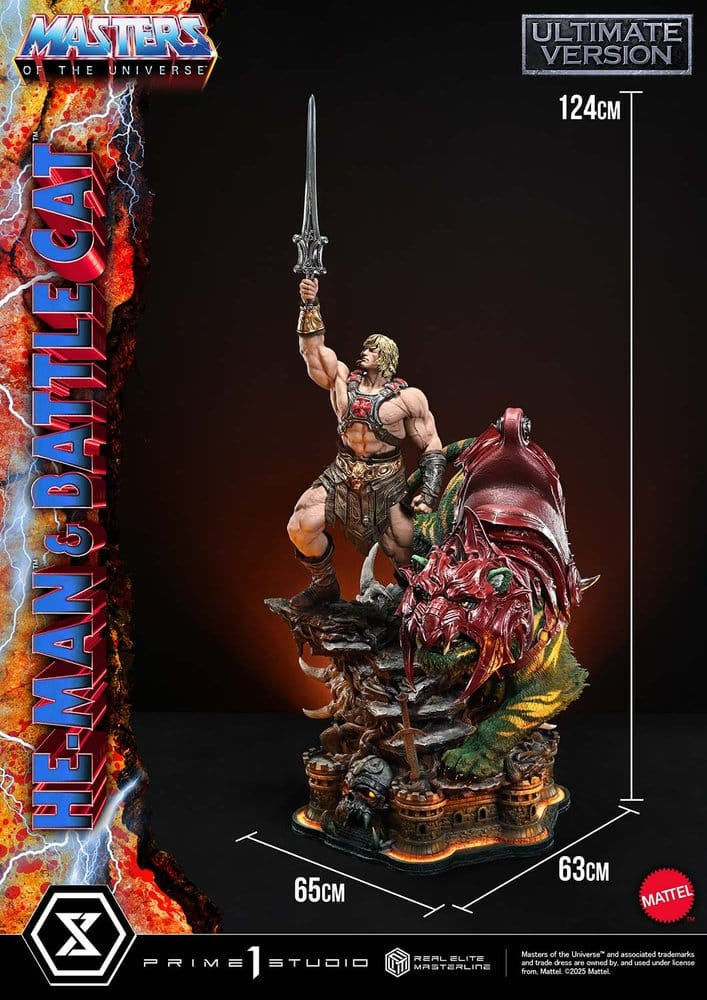 Masters of the Universe Real Elite Masterline Series Statue 1/4 He-Man & Battle Cat Ultimate Version 86 cm [8]