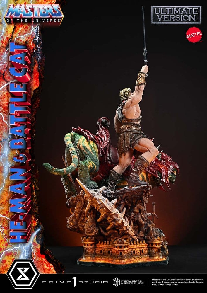 Masters of the Universe Real Elite Masterline Series Statue 1/4 He-Man & Battle Cat Ultimate Version 86 cm [11]