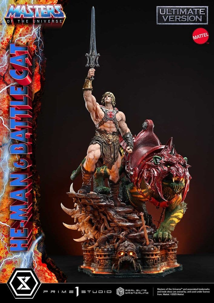 Masters of the Universe Real Elite Masterline Series Statue 1/4 He-Man & Battle Cat Ultimate Version 86 cm [9]