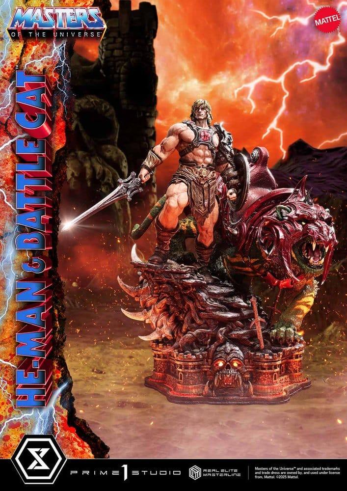 Masters of the Universe Real Elite Masterline Series Statue 1/4 He-Man & Battle Cat Ultimate Version 86 cm [22]
