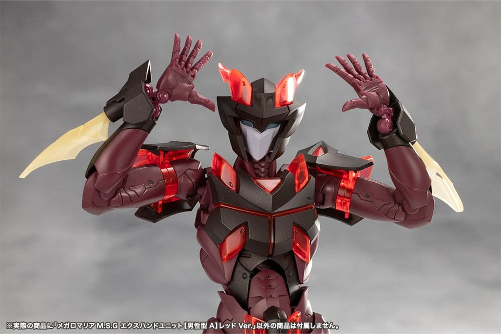 Megalomaria Unlimited Universe Model Kit Accessory Set Ex Hand Unit Male Type A Red Ver. [6]