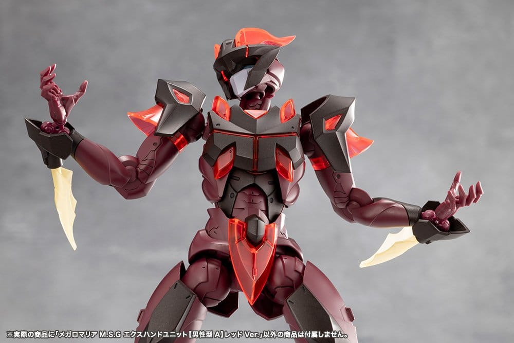 Megalomaria Unlimited Universe Model Kit Accessory Set Ex Hand Unit Male Type A Red Ver. [4]