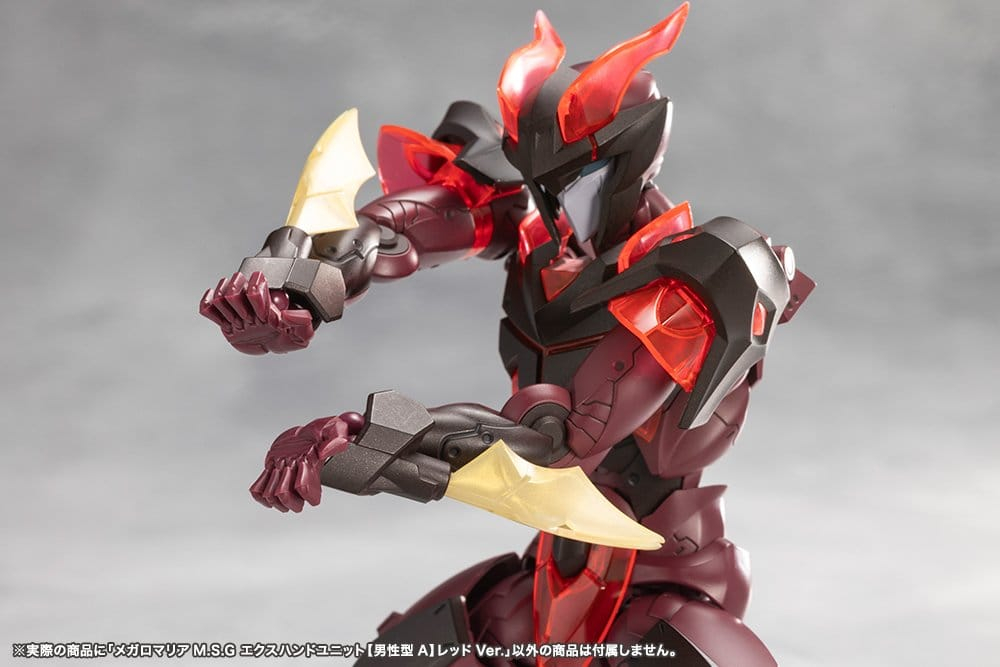 Megalomaria Unlimited Universe Model Kit Accessory Set Ex Hand Unit Male Type A Red Ver. [9]