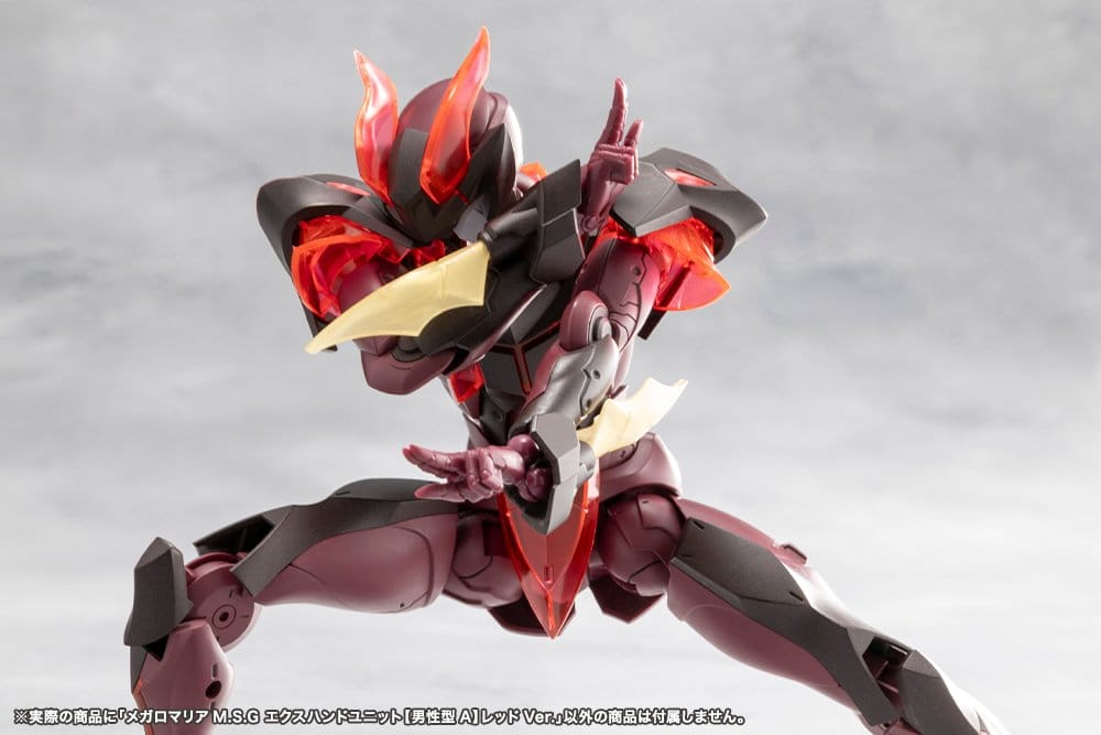 Megalomaria Unlimited Universe Model Kit Accessory Set Ex Hand Unit Male Type A Red Ver. [3]