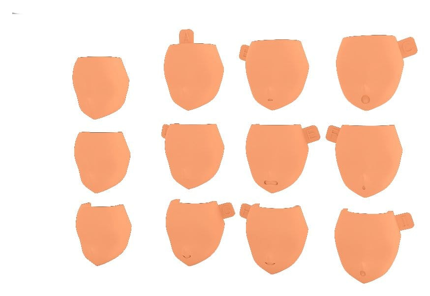 Megami Device M.S.G 08 Accessory Set 1/1 Face Set Buster Doll Skin Color E [4]