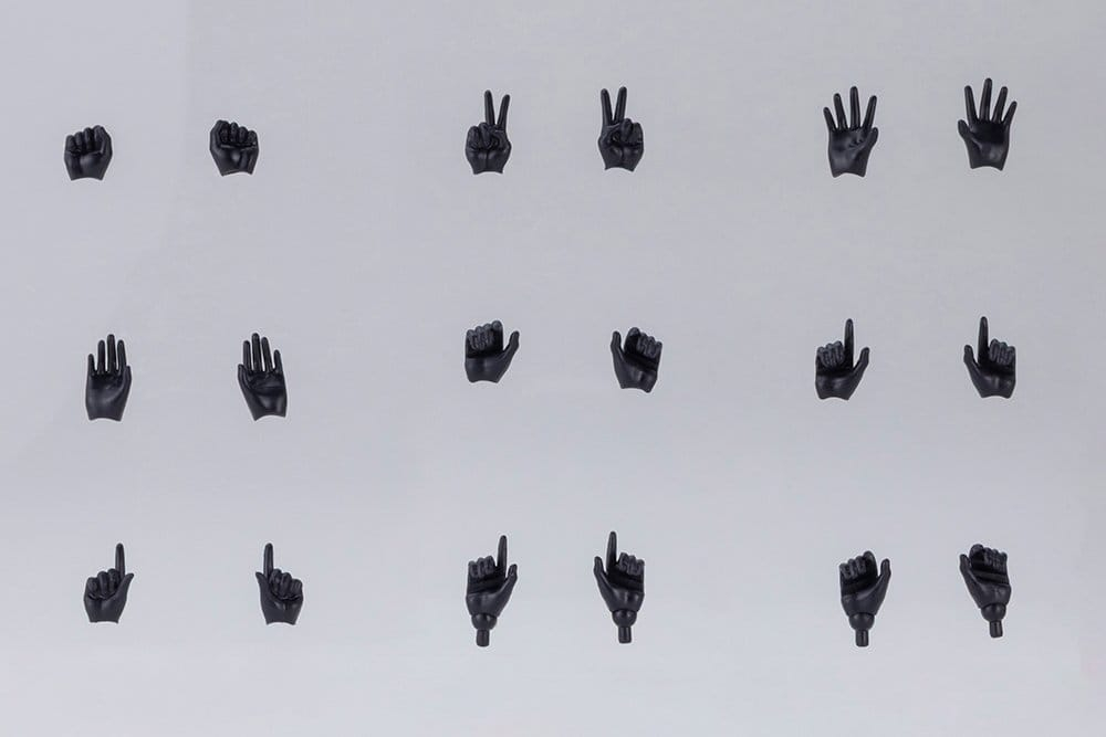 Megami Device M.S.G. Plastic Model Kit 1/1 09 Hand Set Skin Color Black [1]