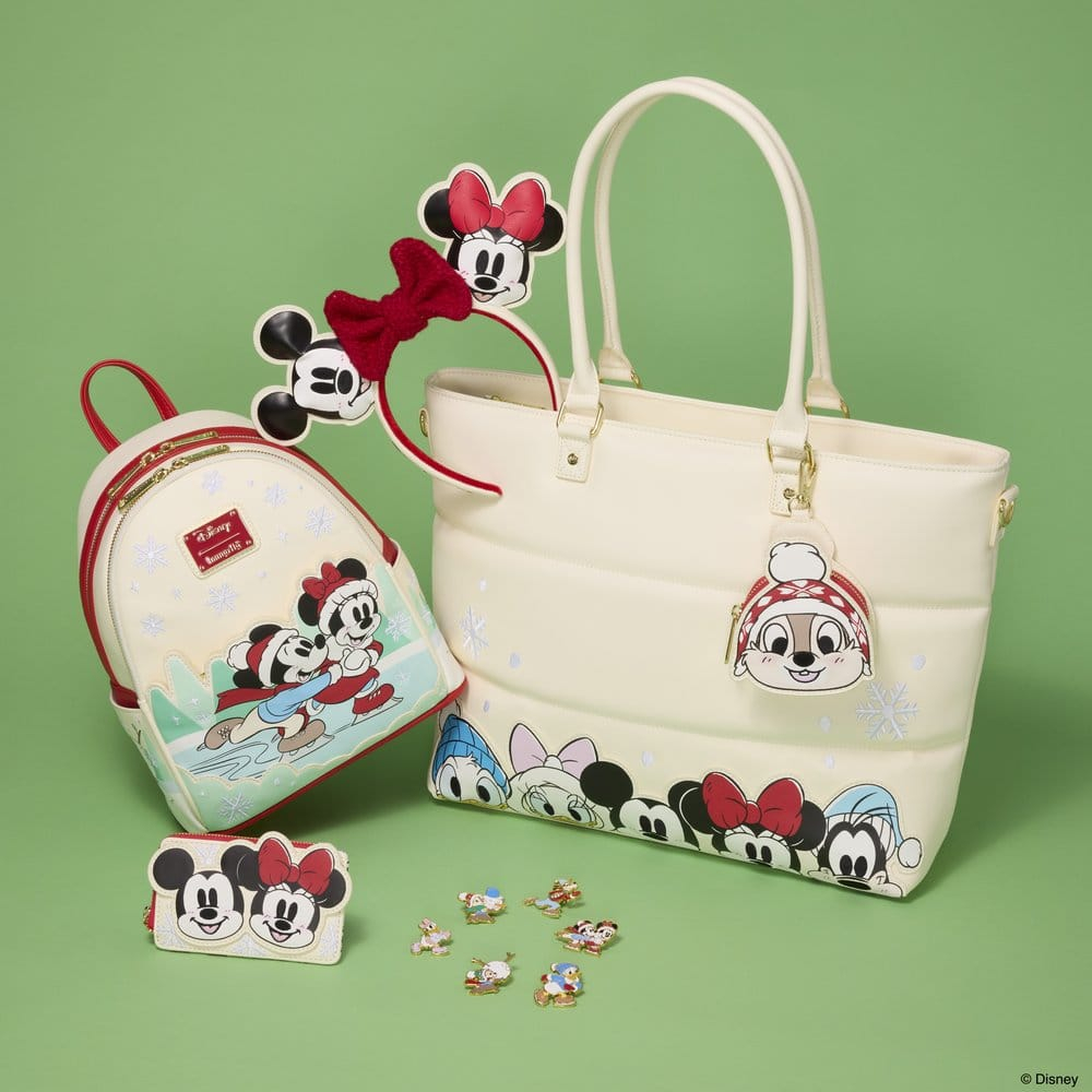 Mickey & Friends by Loungefly Mini Backpack with Headband Holder Ice Skating [8]