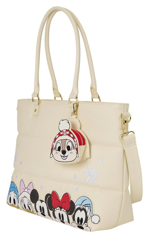Mickey & Minnie by Loungefly Canvas Tote Bag Puff Quilt [2]