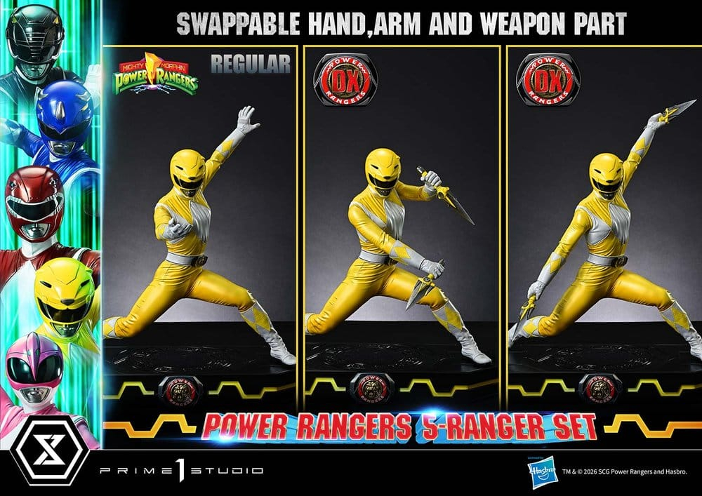 Mighty Morphin Power Rangers Premium Masterline Set of 5 Statues 1/4 Deluxe Bonus Version 62 cm [6]